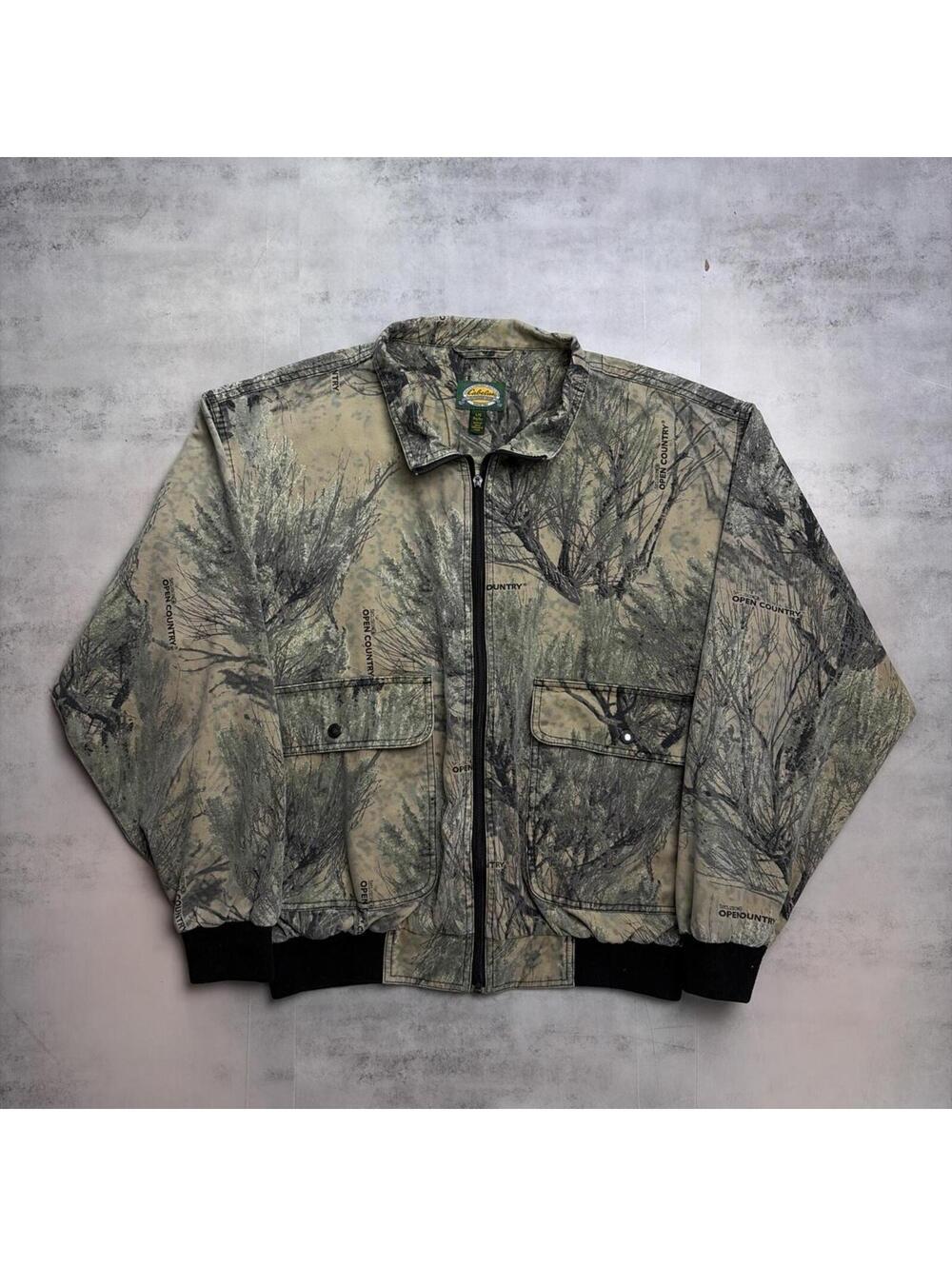 Vintage Camo Cabela’s Realtree Grunge Bomber Jacket